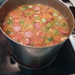 Gumbo - Easy chicken and sausage gumbo with okra recipes