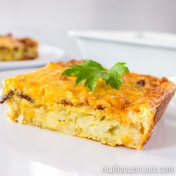 Breakfast - Cheesy Bacon Hash Brown Bake recipes